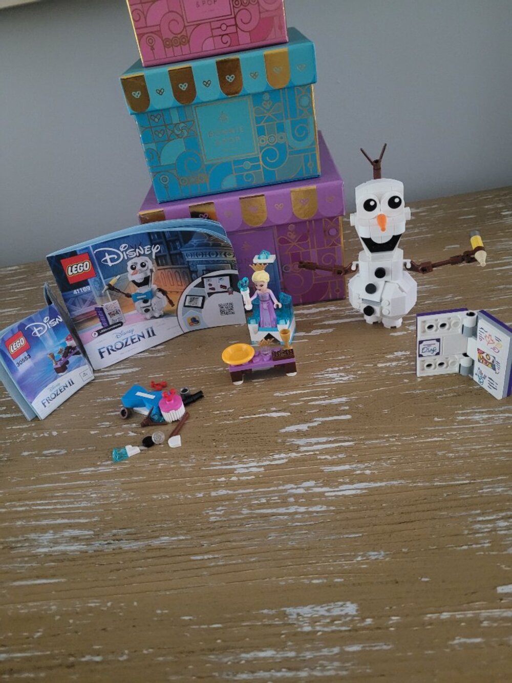 LEGO Disney Frozen Olaf 41169  & Elsa 30553- Complete No Box W/Both Instructions